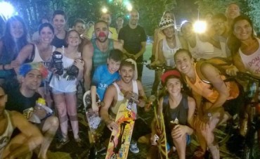 Se realizo la &ldquo;Noche sobre Ruedas sin Motor&rdquo;