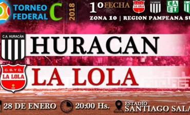 Huracán recibe a La Lola por el Torneo Federal C