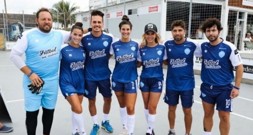 Sasha Gigliani participo del “Fútbol sin Violencia”