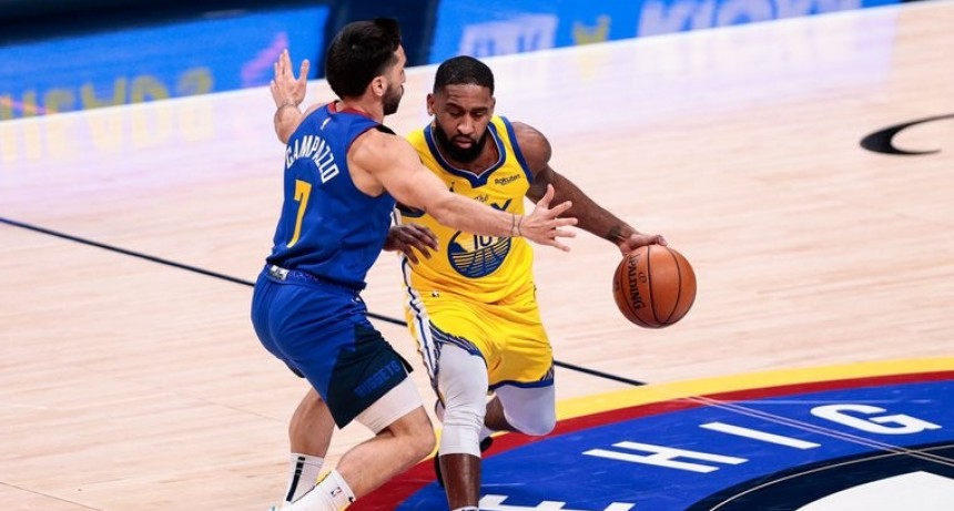 Campazzo disputó 12 minutos en el triunfo sobre los comandados por Stephen Curry