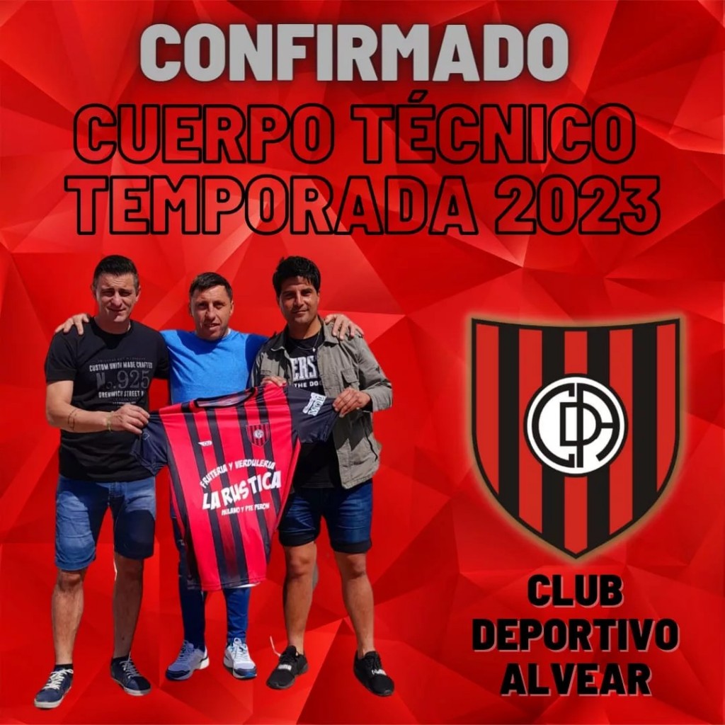 Deportivo Alvear confirmó su cuerpo Técnico para la temporada 2023