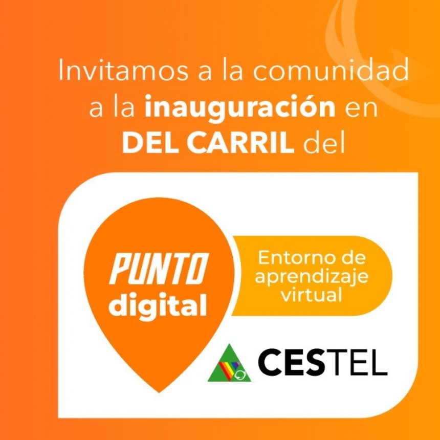 PUNTO CESTEL EN DEL CARRIL: Con un acto en la Biblioteca Víctor Freiberg será inaugurado un nuevo entorno de aprendizaje virtual