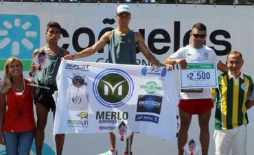 Ezequiel Aguilera corrió en los 8K de Cañuelas