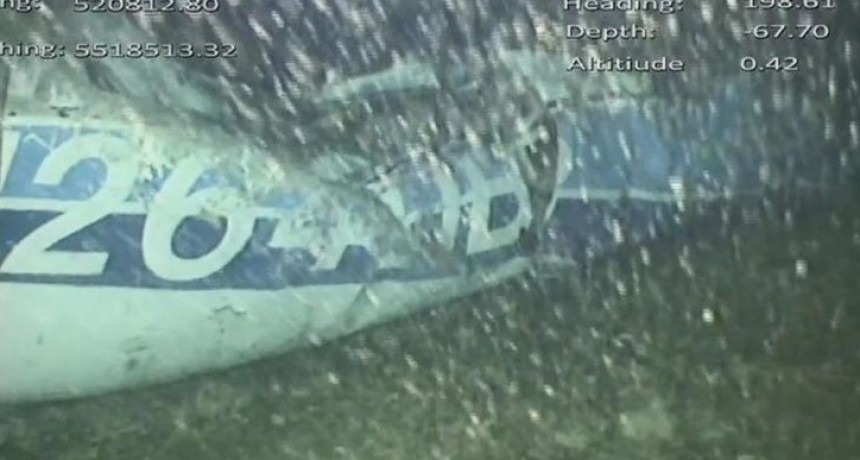 La primera imagen del hallazgo del avión que trasladaba a Emiliano Sala