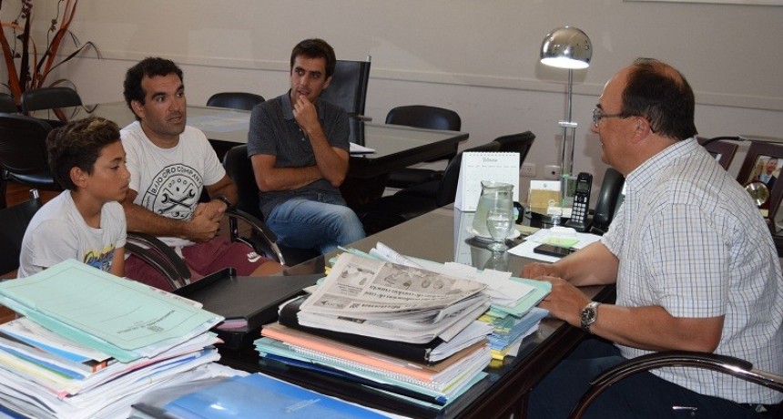 Luis y Uriel Tolosa  estuvieron en el Palacio Municipal con Salomón