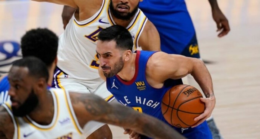 Buen partido de Campazzo en el triunfo de Denver ante los Lakers