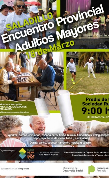 Se realiza en Saladillo Encuentro Provincial de Adultos Mayores