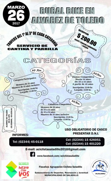 Rural Bike este sábado en Álvarez de Toledo