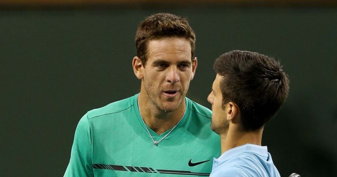 Del Potro volvió a perder frente a Djokovic