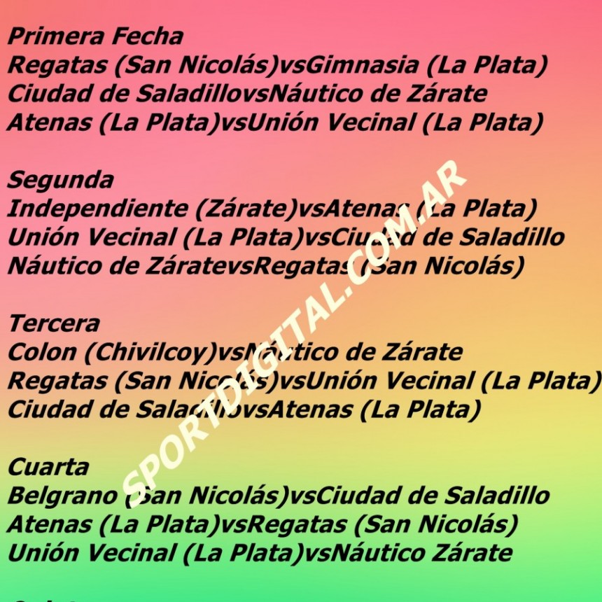 Ciudad de Saladillo recibe a Náutico de Zarate