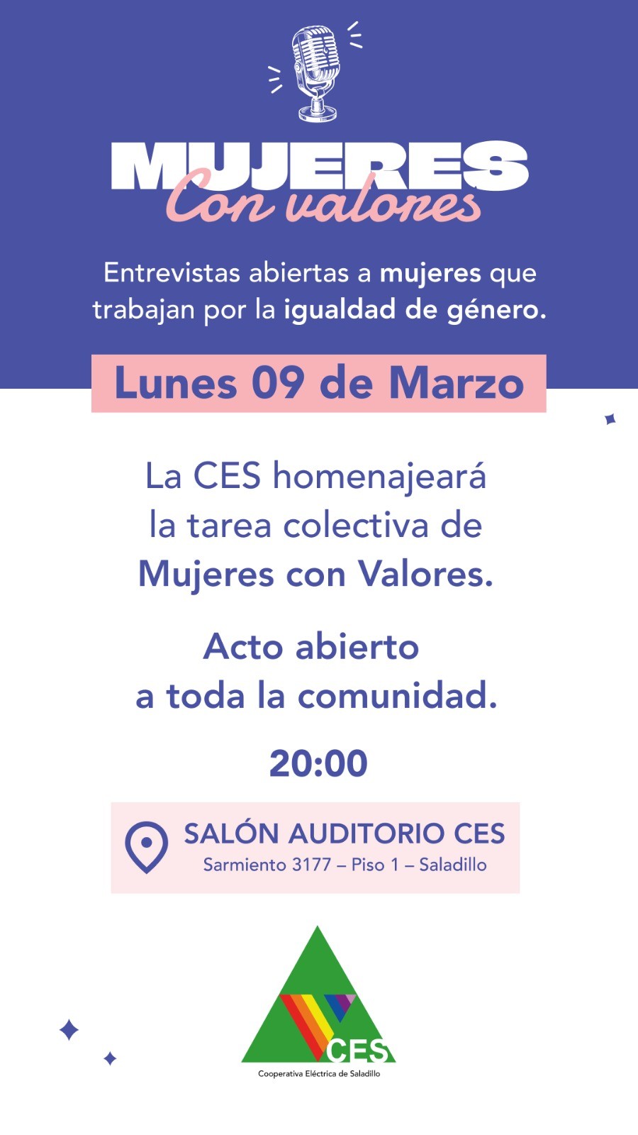 MUJERES CON VALORES: La CES invita a una jornada de entrevistas abiertas en el d&iacute;a internacional de la Mujer