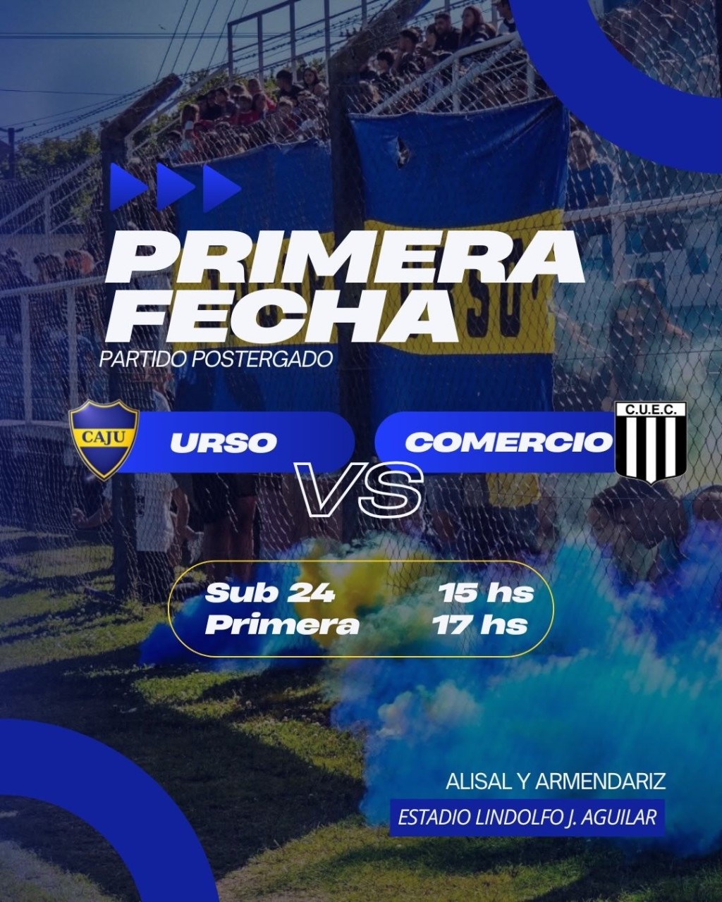 Este martes: Urso ante Comercio en el Estadio Lindolfo Aguilar 