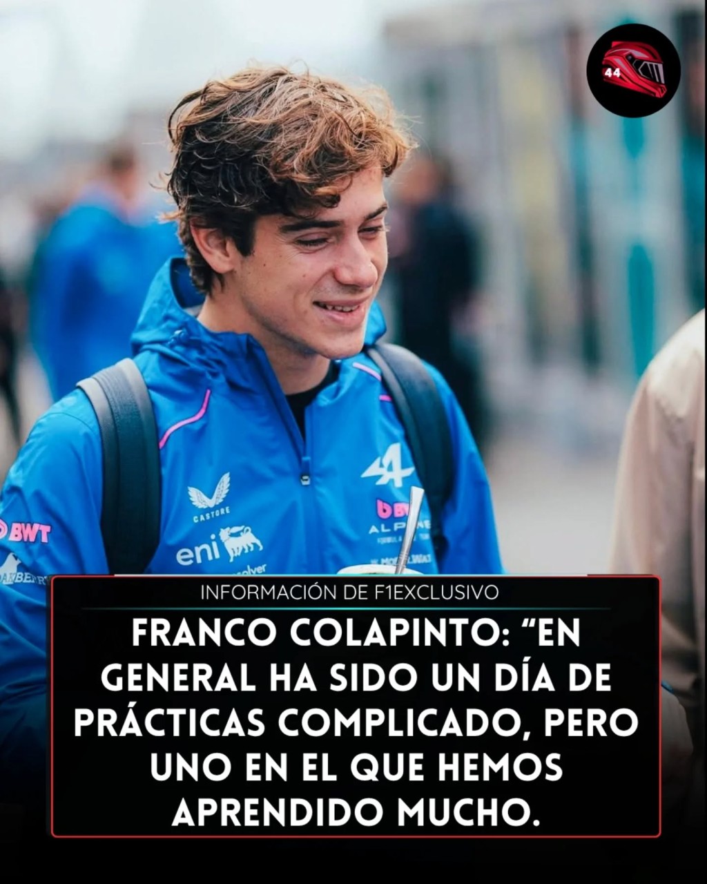 F1: Practicas complicadas para Franco Colapinto en Suzuka