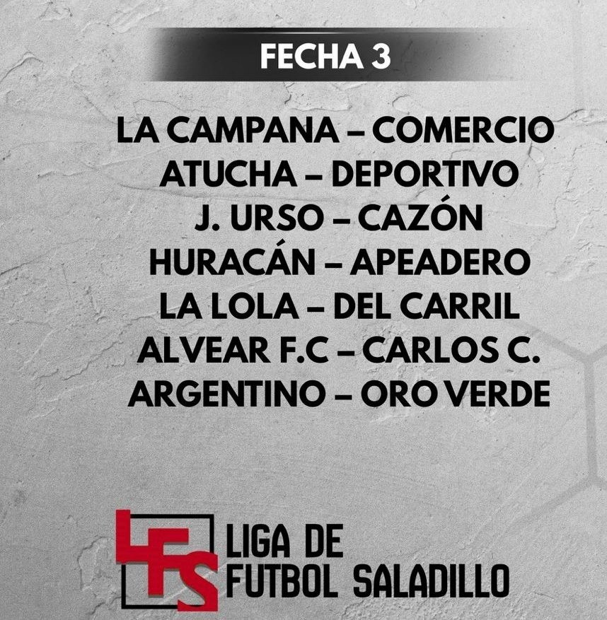 F&uacute;tbol: Atucha goleo a Deportivo Alvear 5 a 0 y La Lola le gano a Del Carril 2 a 0