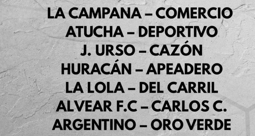 F&uacute;tbol: Atucha goleo a Deportivo Alvear 5 a 0 y La Lola le gano a Del Carril 2 a 0