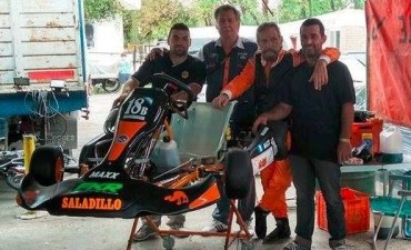 Carlos Alberto Simonetti corrió en el kartodromo de Ciudad Evita