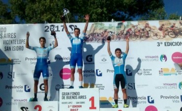 Federico Vivas fue sexto en la Gran Fondo BA 2017 