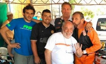 Carlos Simonetti corre en el kartódromo del Autódromo de Bs As