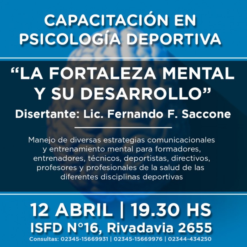 Capacitación en psicología deportiva en Saladillo