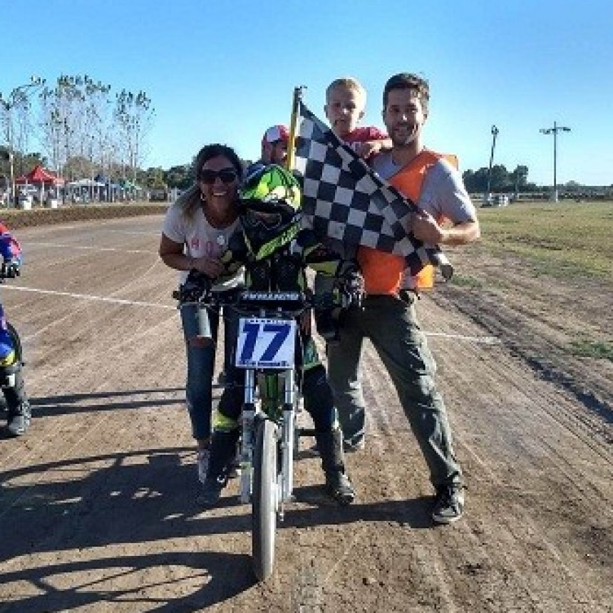 Lucio Branca, joven piloto saladillense, ganó en San Andrés de Giles