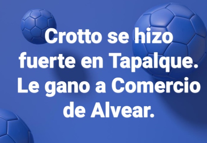 Sexta fecha: Crotto se hizo fuerte de local