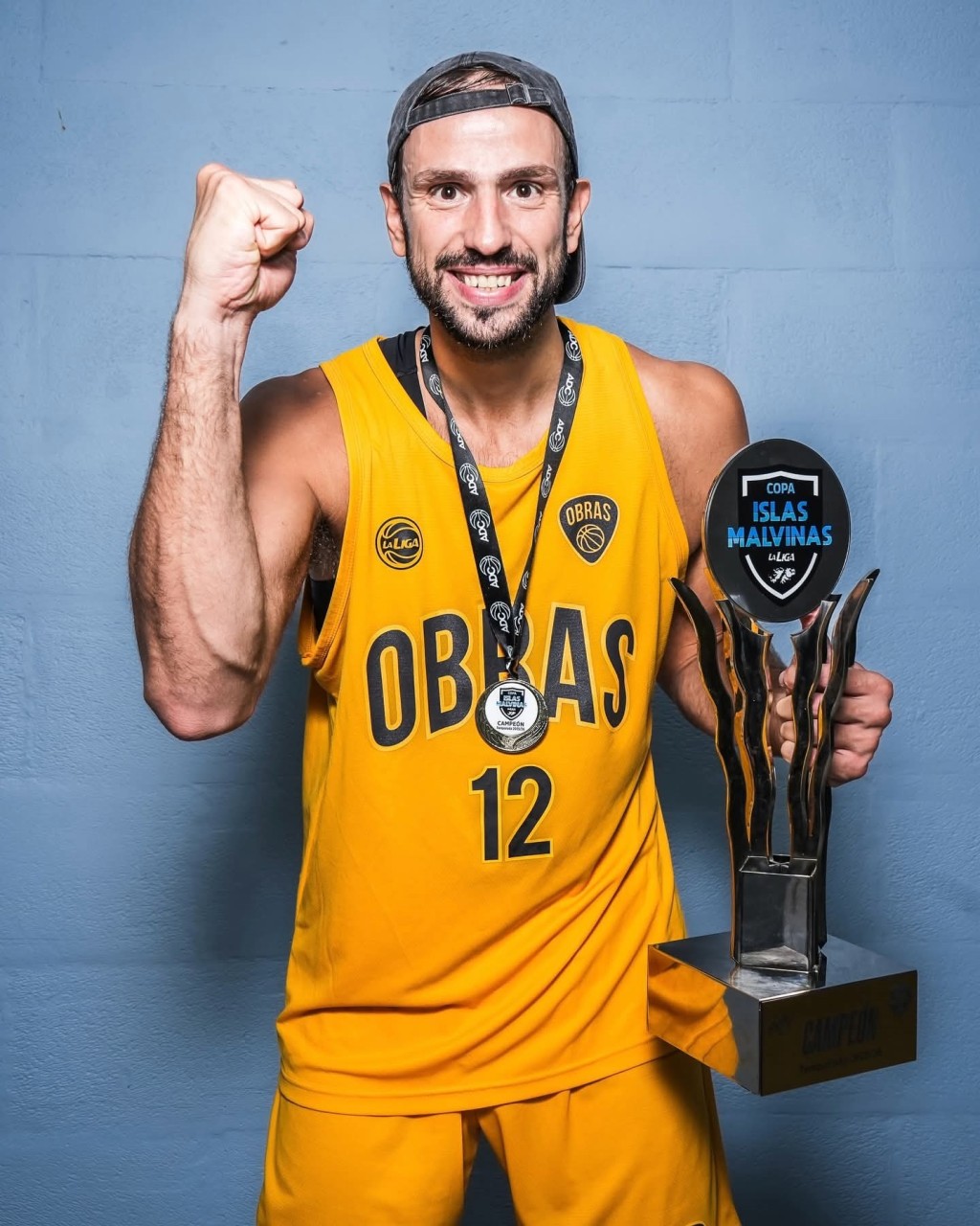 Marcos Del&iacute;a y una vuelta a la LNB a puro festejo