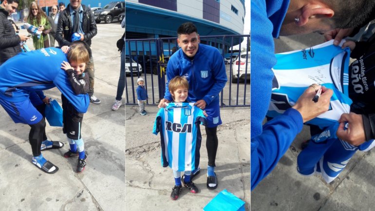 &iquest;Lo habr&aacute; convencido para que se quede? El peque&ntilde;o Tom&aacute;s cumpli&oacute; el sue&ntilde;o de conocer a Gustavo Bou