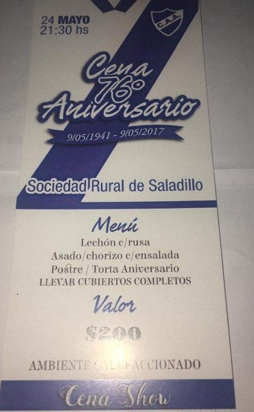 Argentino festeja su 76° aniversario con una gran Cena Show