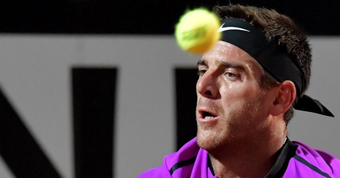 Del Potro completó su partido y cayó ante Djokovic