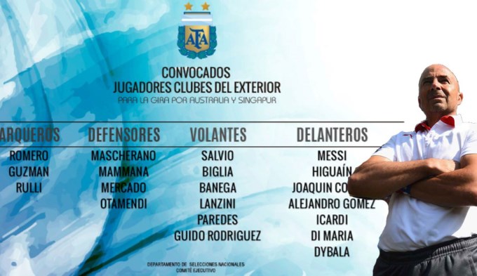 Sampaoli dio su primera lista y empezó la renovación albiceleste