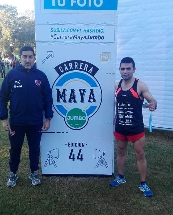 Excelente carrera de Ezequiel Aguilera en las Fiestas Mayas
