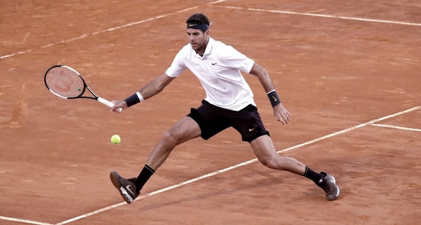 Del Potro ganó en su debut en R. Garros ante el chileno Nicolás Jarry