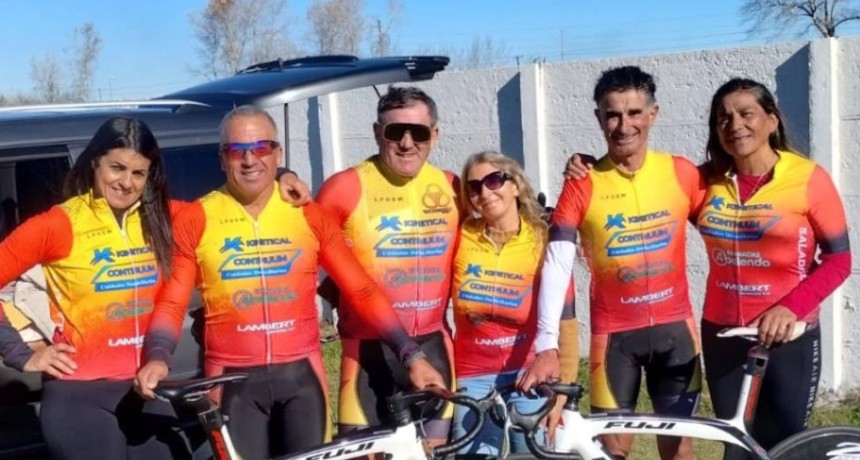 Ciclismo: Triunfo del equipo de Juan Carlos Funes y Nancy Torres en Azul