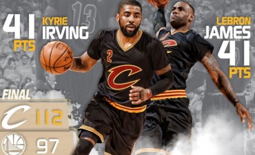 Irving y LeBron hacen historia con 82 puntos entre los dos:41+41