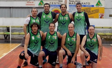 Simios dio el batacazo y quedó como único puntero en el Torneo de Maxibasquet