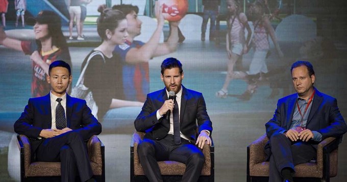 Messi inauguró un parque de diversiones con su nombre