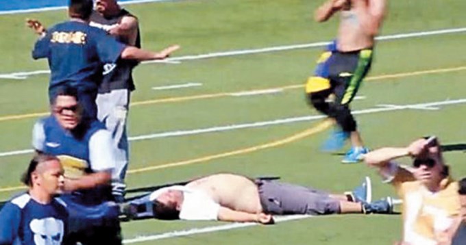 Sangrienta batalla campal en un amistoso