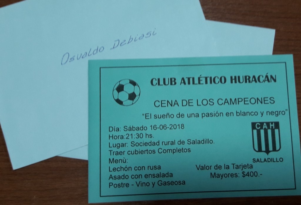Huracán festeja con una cena el ascenso al Torneo Regional Amateur