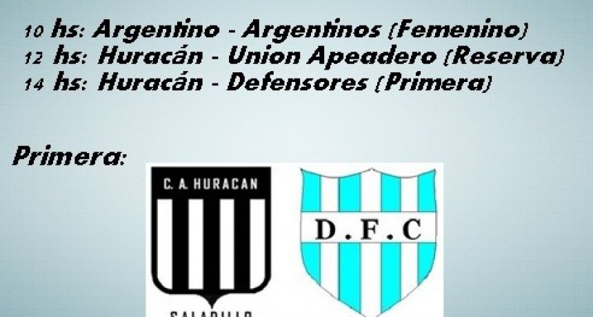 Huracán y Defensores DC van por los primeros 90