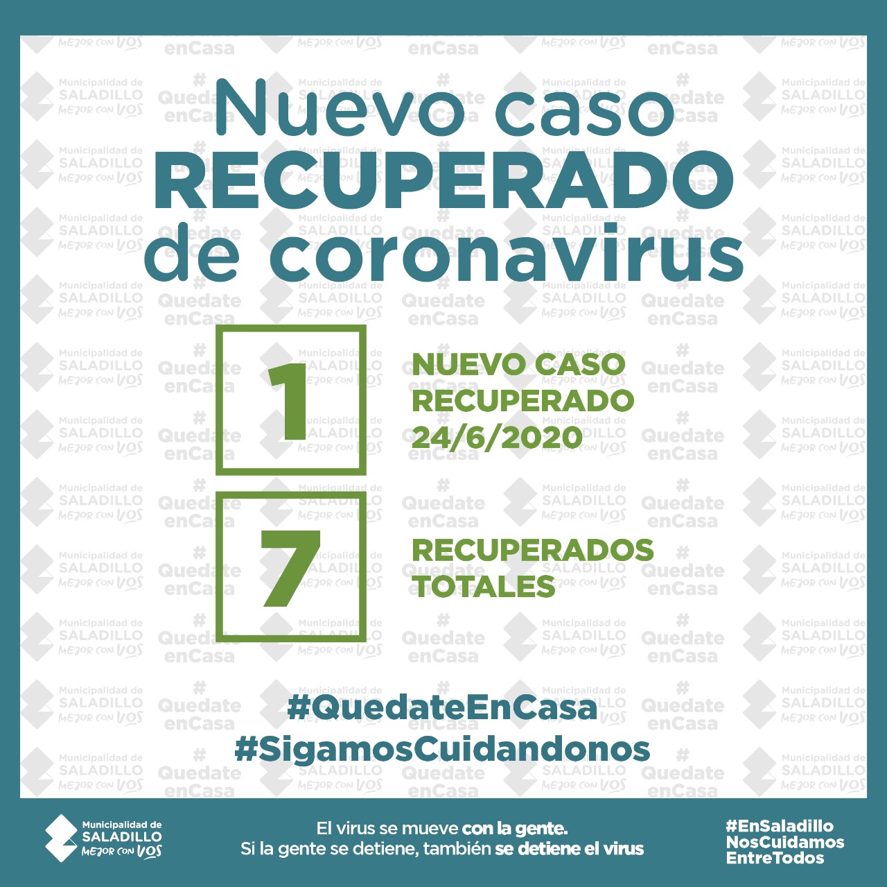 SALADILLO: NUEVO CASO RECUPERADO DE CORONAVIRUS