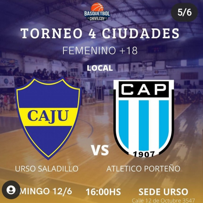 Básquet Femenino: Jacobo Urso recibe a Atlético Porteño 