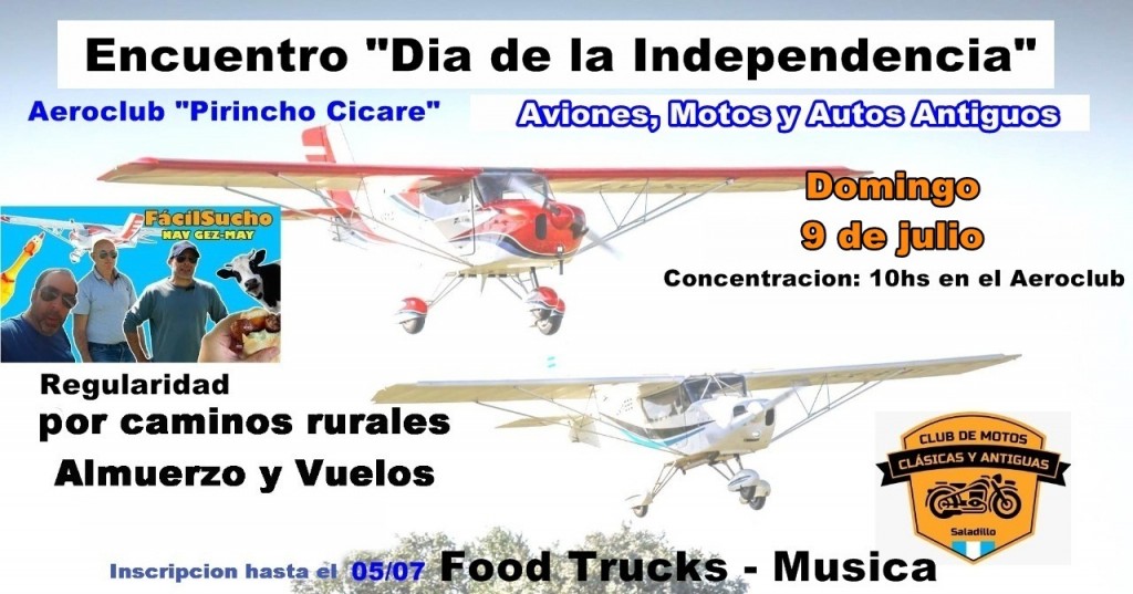 En Saladillo: Convocan a Motos y Autos clásicos – antiguos para el 9 de julio