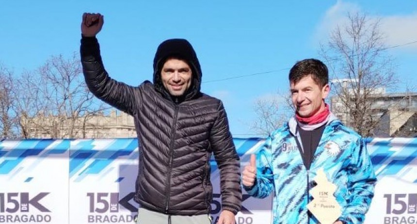 Atletismo: Ezequiel Aguilera fue segundo en los 15K de Bragado