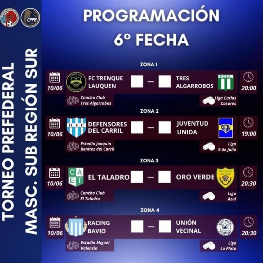 Defensores se juega la clasificaci&oacute;n a la segunda fase del Torneo Prefederal 2026