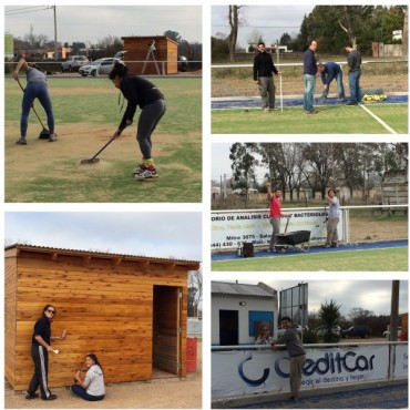 Jornada de trabajo en el Saladillo Hockey Club