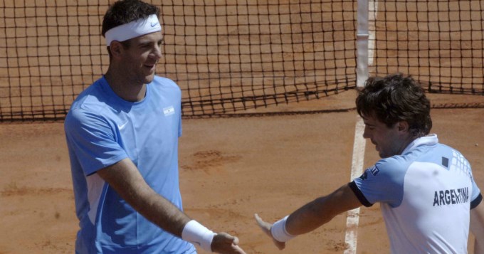 Del Potro y Pella metieron un triunfazo en el dobles