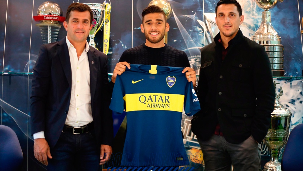 Eduardo Salvio firmó su contrato con Boca