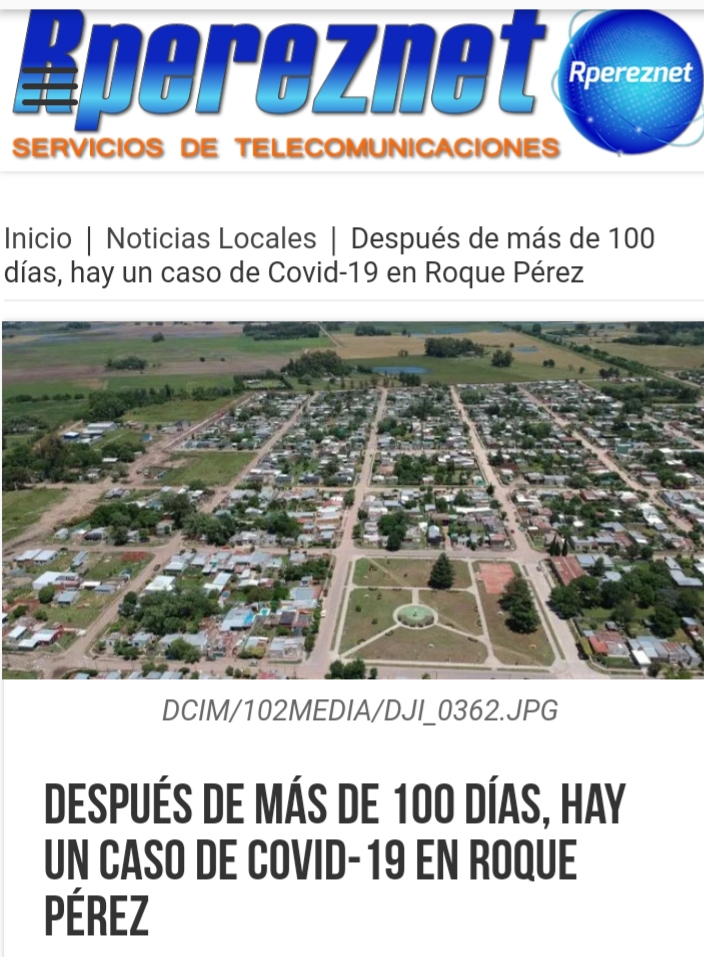Después de más de 100 días, hay un caso de Covid-19 en Roque Pérez