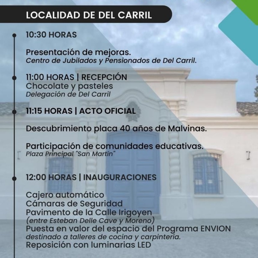 Programa 9 de Julio: Día de la Independencia en Del Carril 