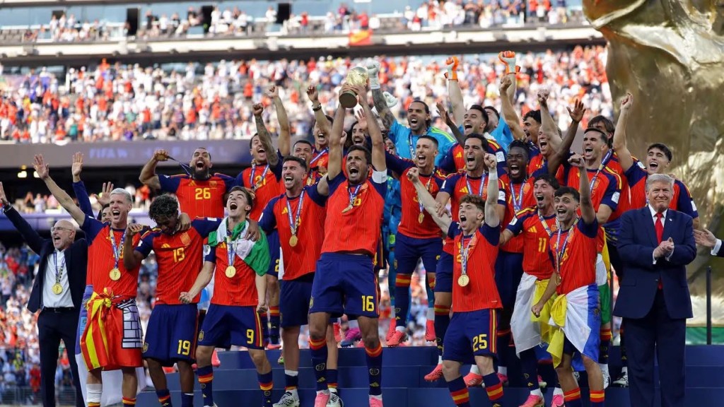 Trump quiso colarse en los festejos del Mundial de Espa&ntilde;a